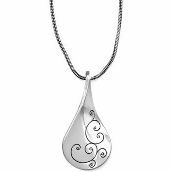 Brighton Jewelry - Brighton Silver Twirl Collection Pendant Necklace EUC